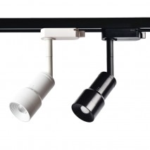 5W Zoomable LED Track Light Aluminum Spotlight COB Downlight for Art Gallery Museum Lighting