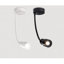 5W Zoomable LED Spotlight COB Downlight with Gooseneck Flexible Arm for Jewellery Showroom Lighting
